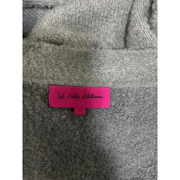 The Elder Statesman 'Oversized' Green Cashmere, Alpaca And Silk-Blend Boucl� - Picture 4 of 5